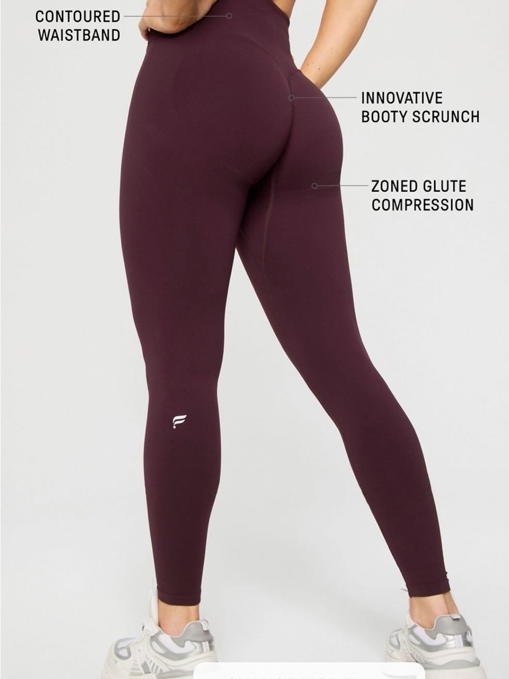 Fabletics Sculpting High-Waist Leggings — Plum